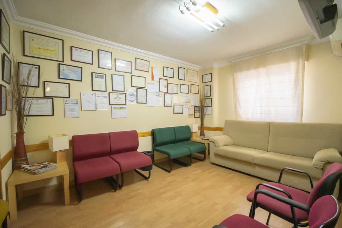 Sala de espera Alergologo Málaga