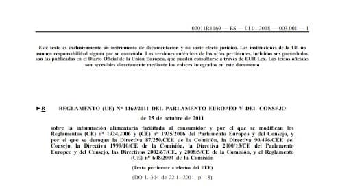 Compra con confianza contenido alérgenos Reglamento UE sobre alergenos